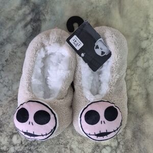 Cozy Jack Skellington Face Slippers